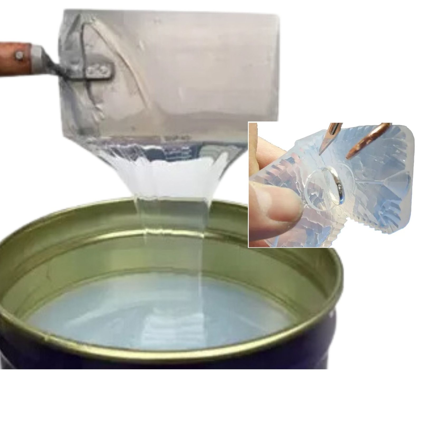 Transparent platinum silicone for Jewelry Mold Making